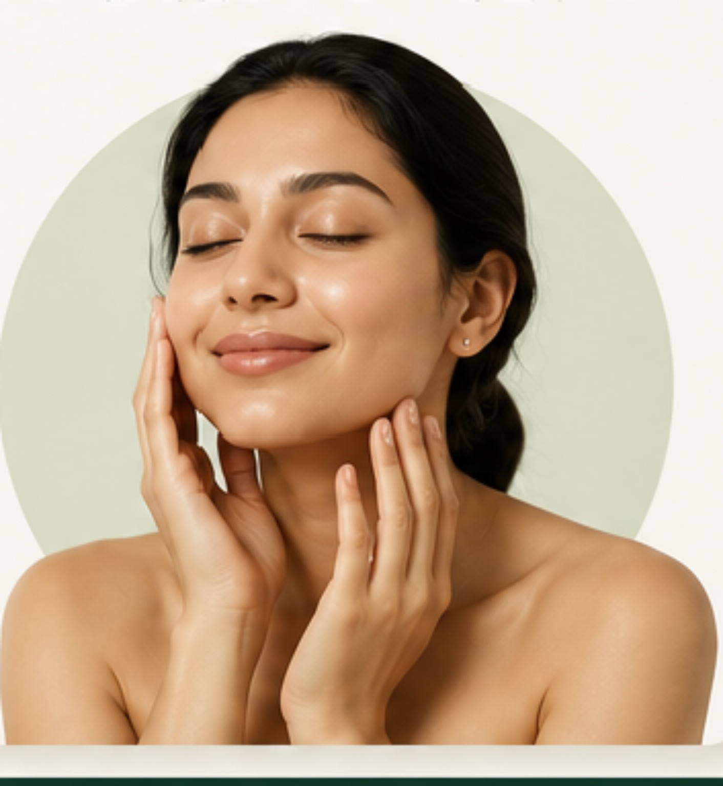 Healthy glowing skin results with consistent personalized routine